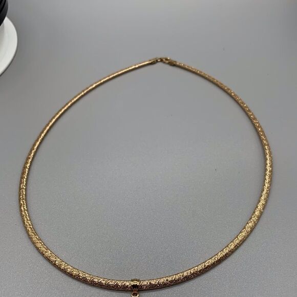 14k gold mesh necklace and Egyptian Cross - Picture 6 of 11